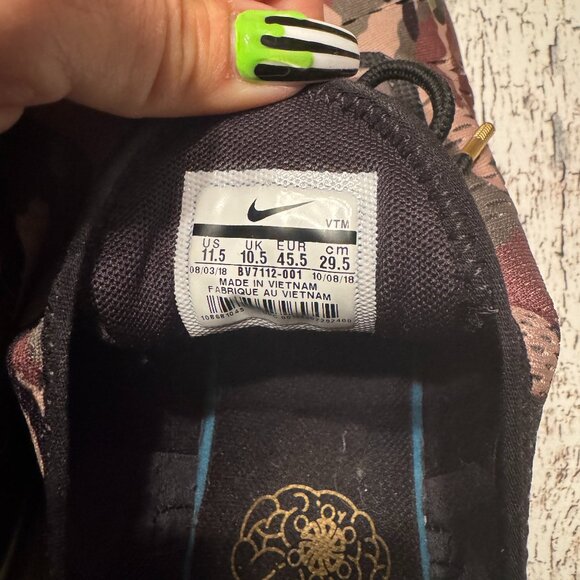 Mens Nike AirMax Sneakers Camo Black - Picture 6 of 6